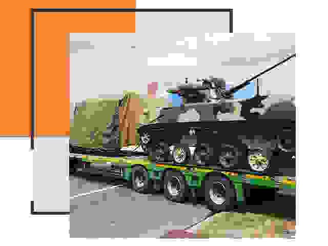 Перевозка военной техники в Красном Сулине
